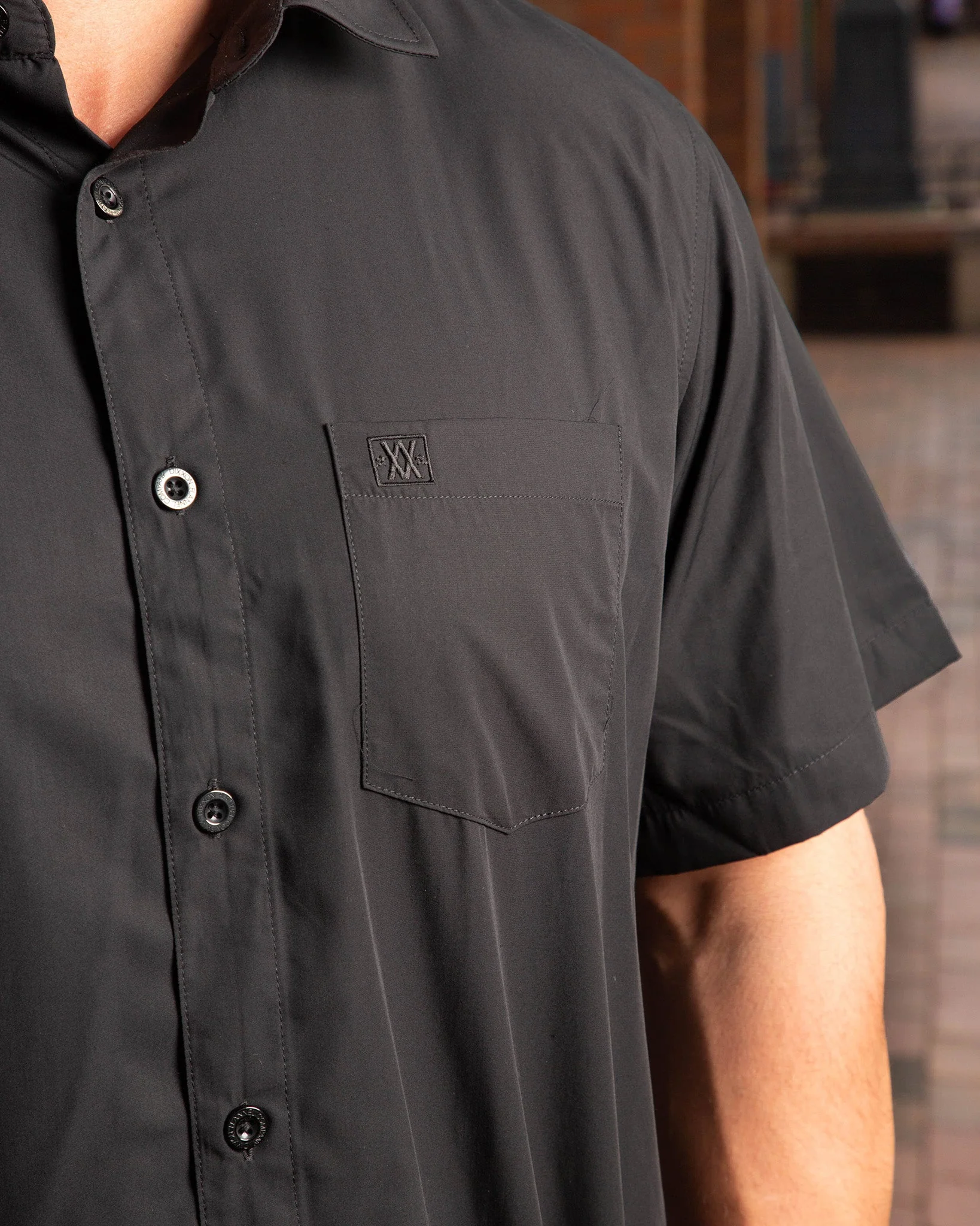 Solid Bamboo Short Sleeve 2.0 - Black - Image 4