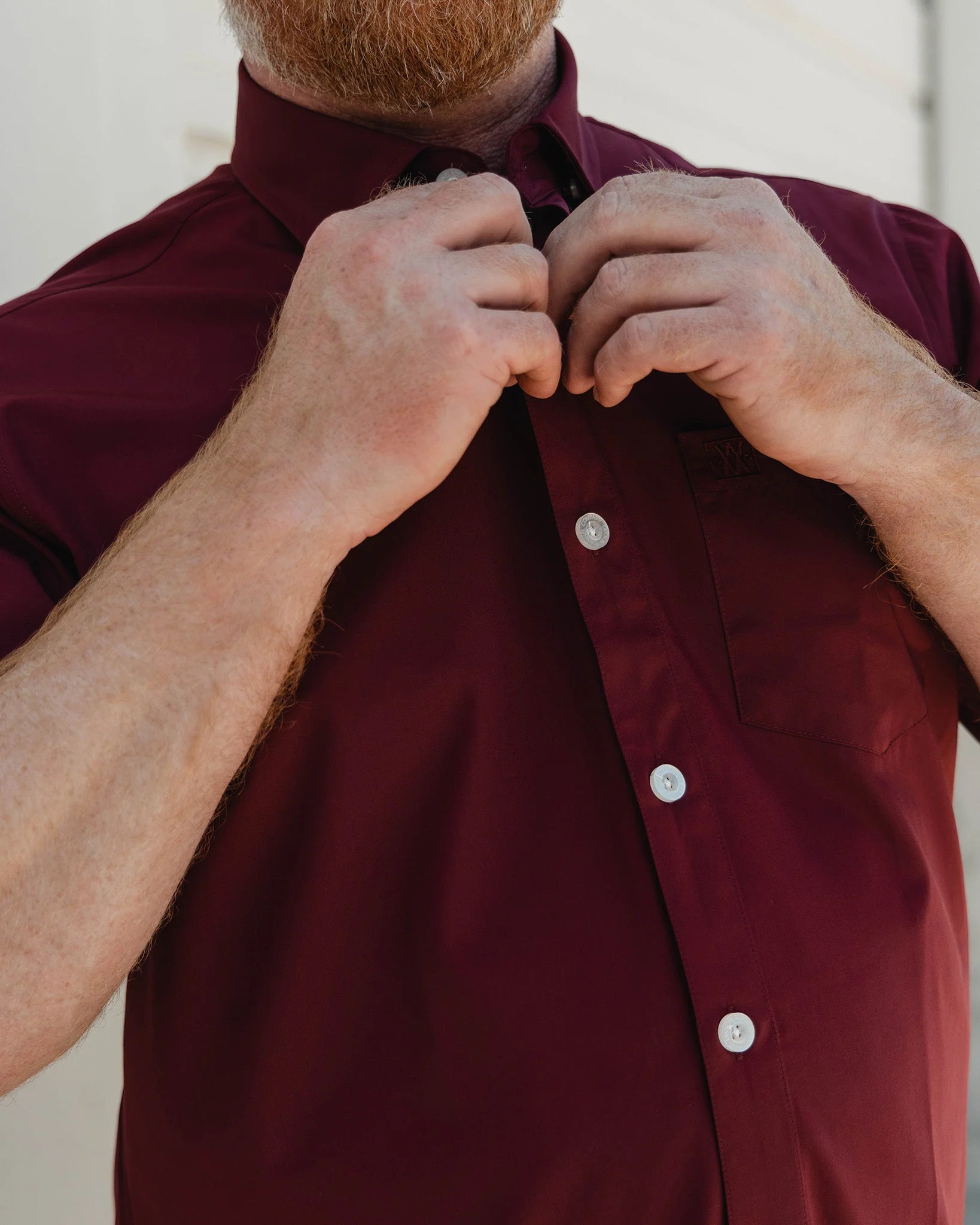 Solid Bamboo Short Sleeve 2.0 - Maroon - Image 4