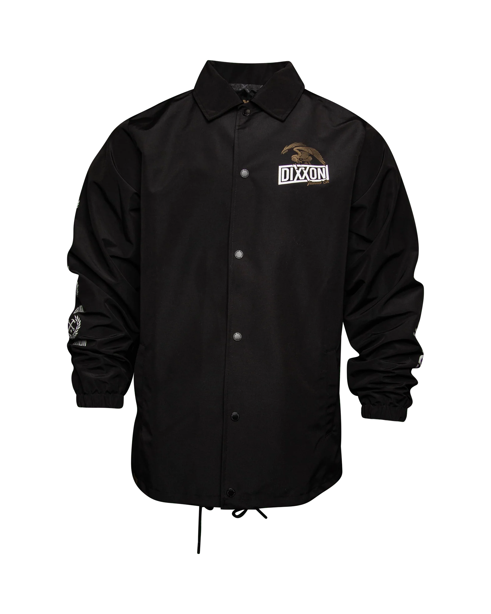 White & Gold Golden Eagle Coaches Jacket - Black - Image 3