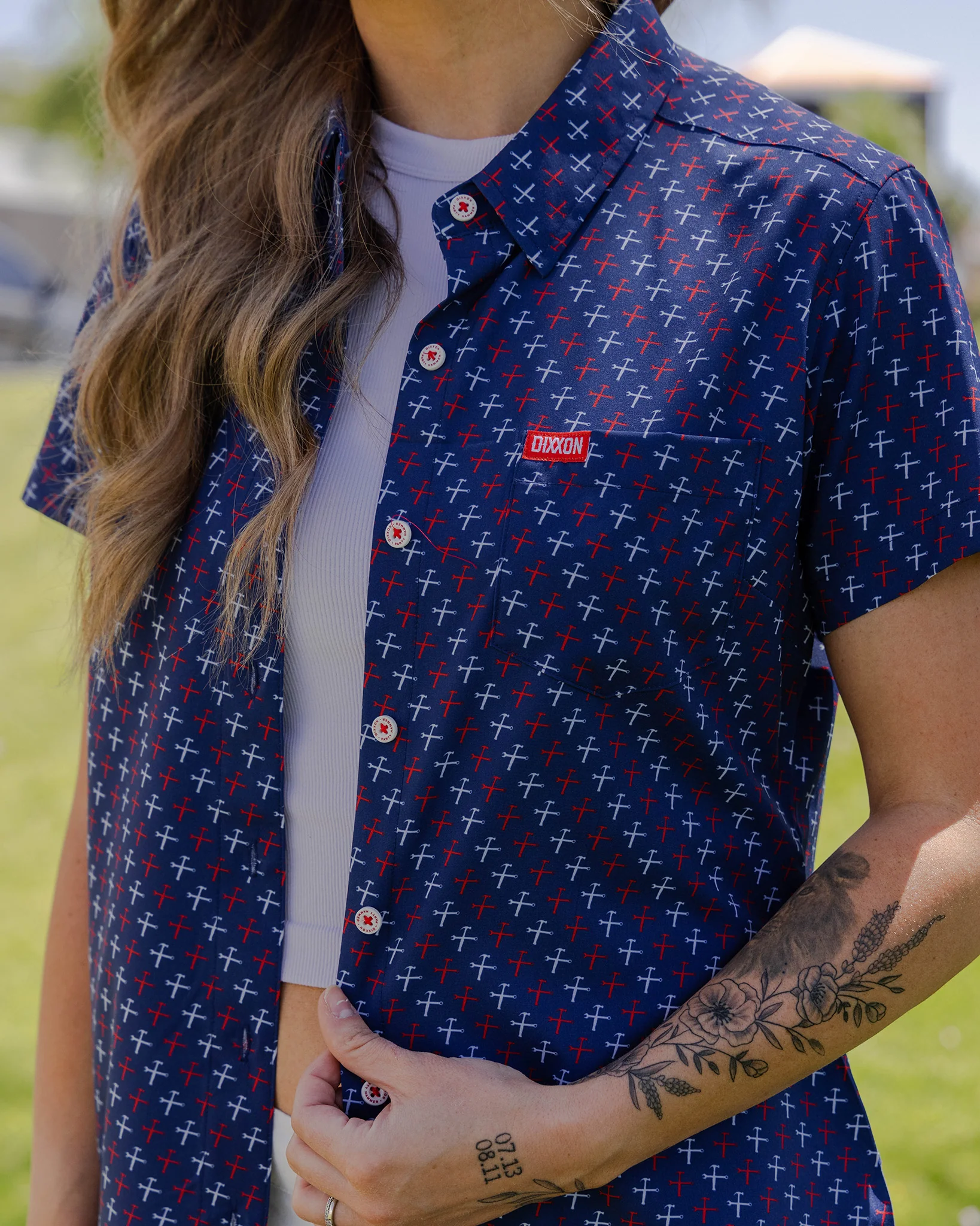 Women's RWB Party Hammers Party Shirt - Blue - Image 4