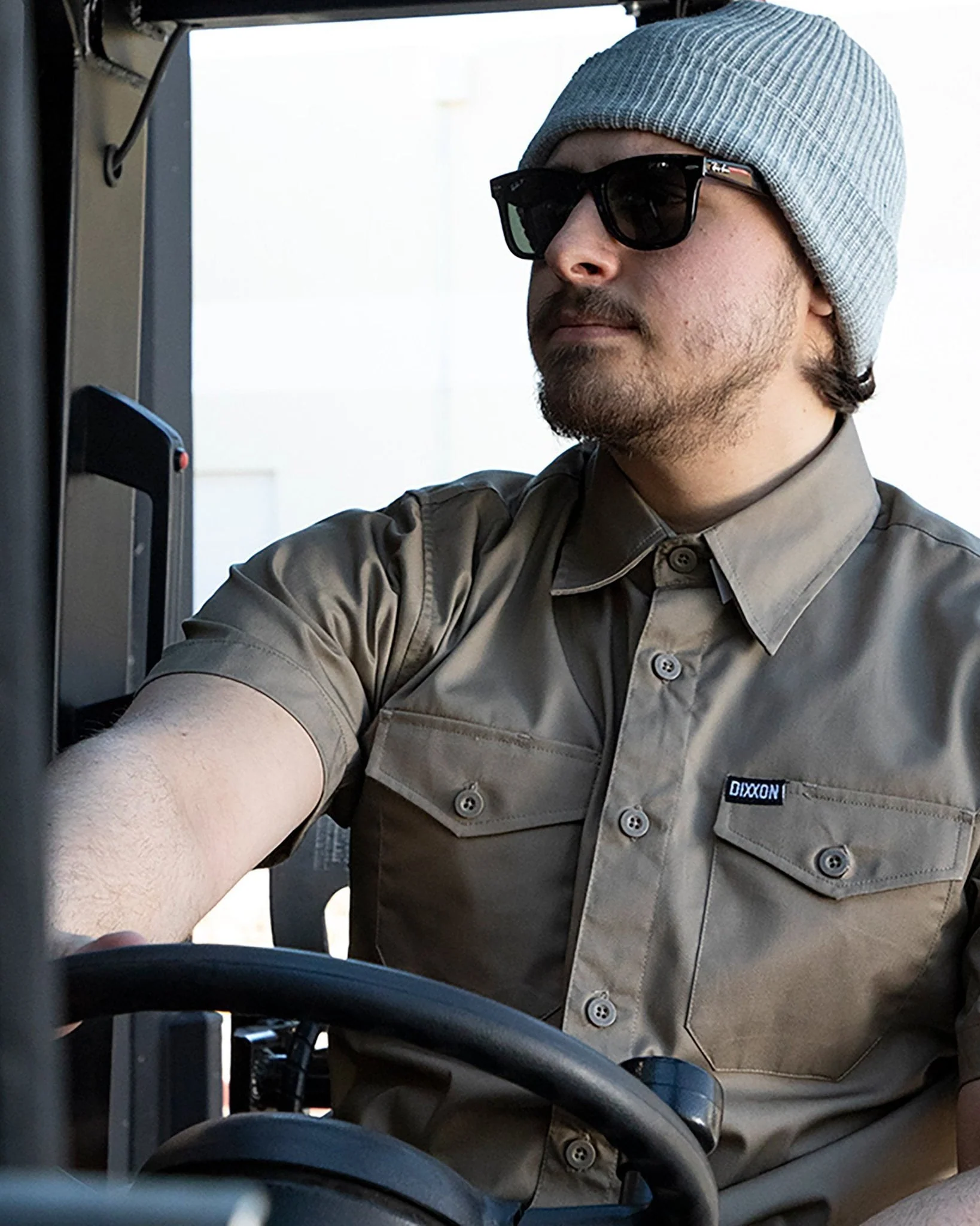 WorkForce Short Sleeve Work Shirt - Khaki - Image 6